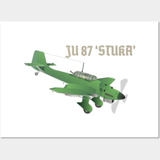 Junkers Ju 87 Stuka Bomber Airplane Posters and Art